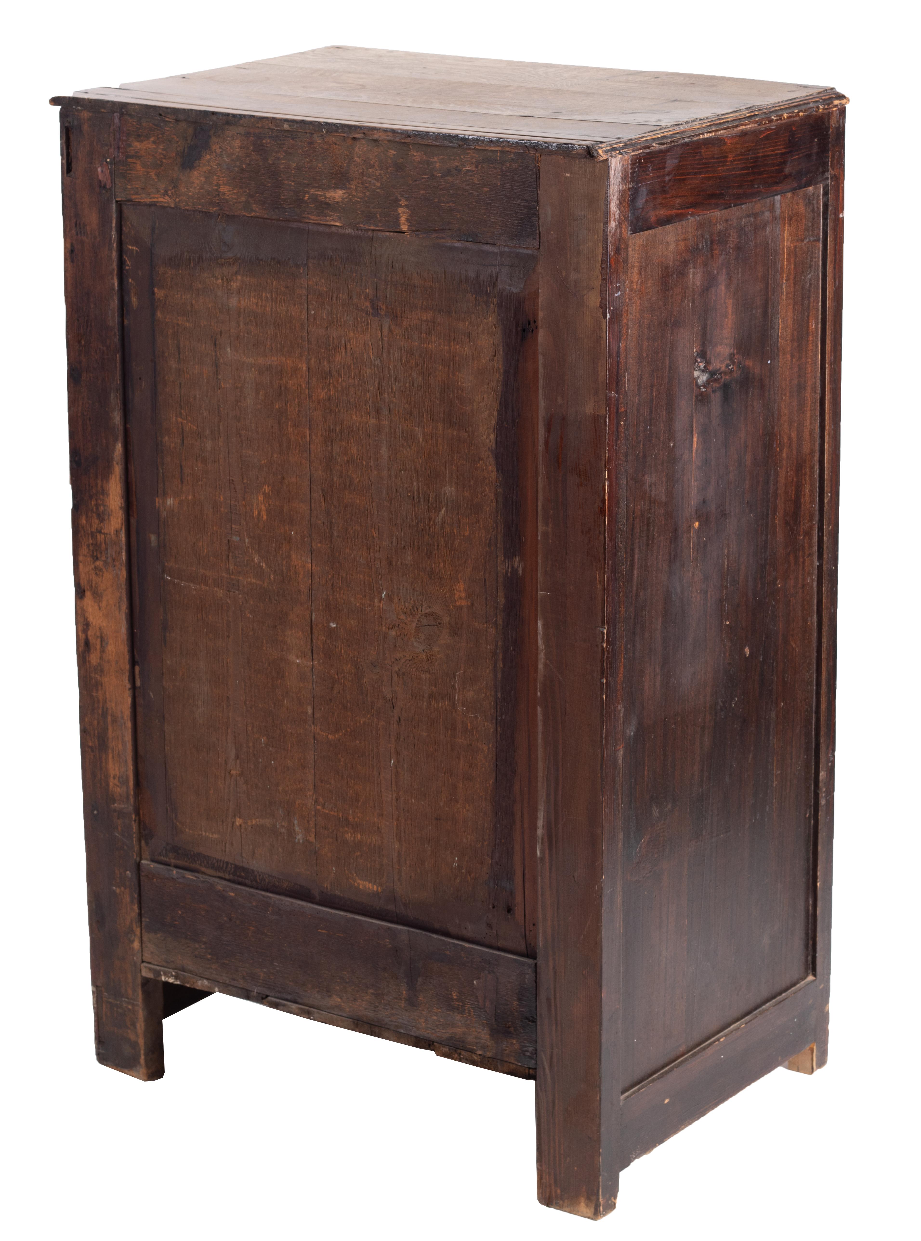 19th Century One Drawer and One Door French Cabinet 1