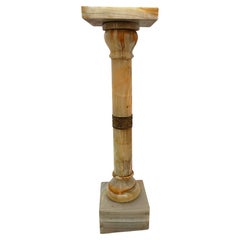 19th Century Onyx and Bronze Column Pedestal #14
