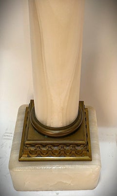 19th Century Onyx and Bronze Column Pedestal