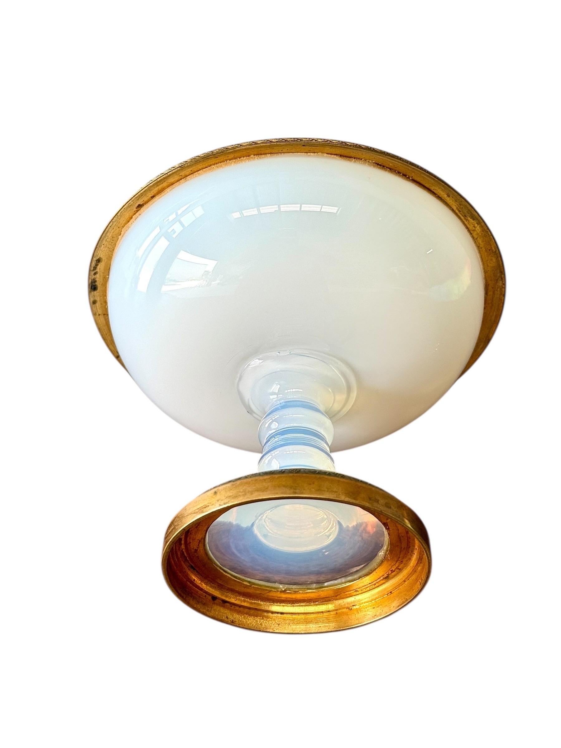 Schmuckständer aus Opalin und vergoldeter Bronze des 19. Jahrhunderts, 