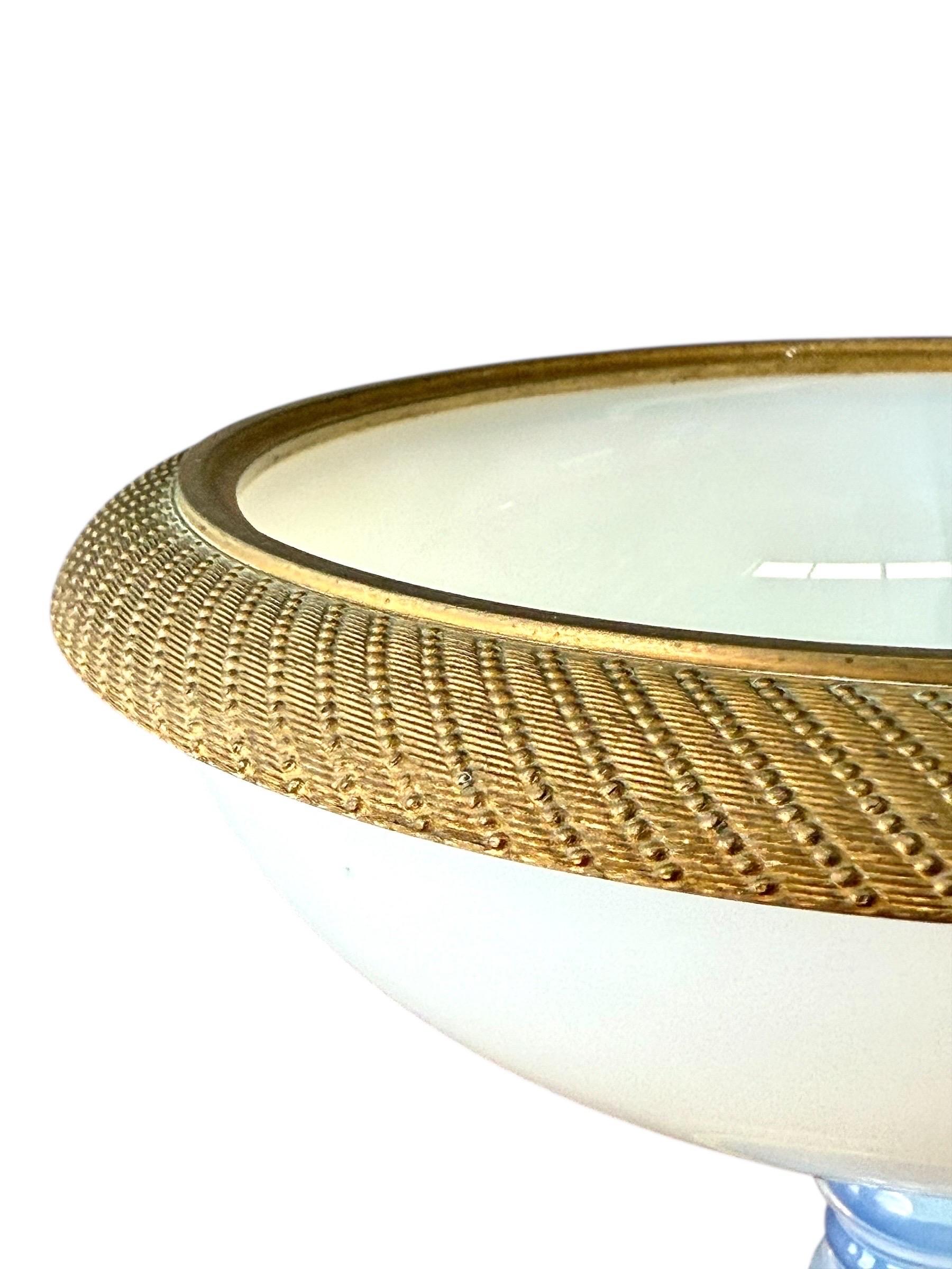 Schmuckständer aus Opalin und vergoldeter Bronze des 19. Jahrhunderts, 