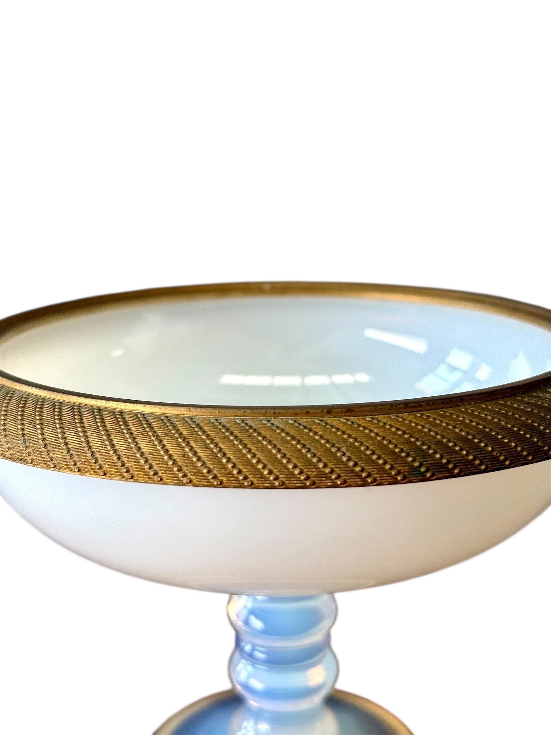 Schmuckständer aus Opalin und vergoldeter Bronze des 19. Jahrhunderts, 