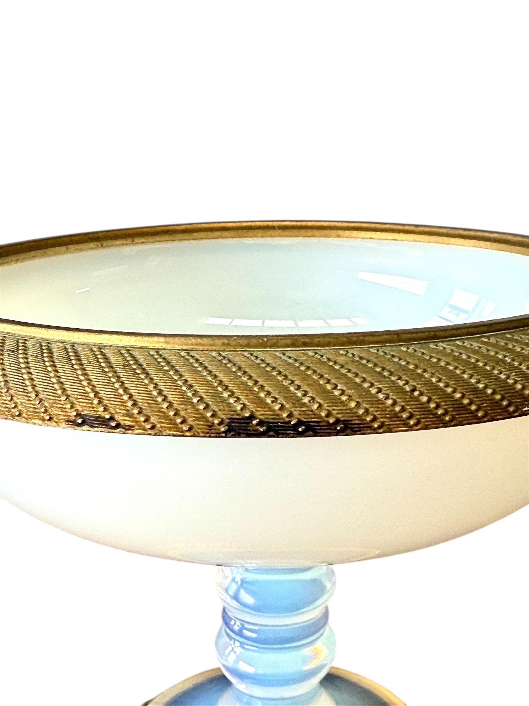 Schmuckständer aus Opalin und vergoldeter Bronze des 19. Jahrhunderts, 