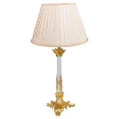 19th Century Opaline Glass Table Lamp
