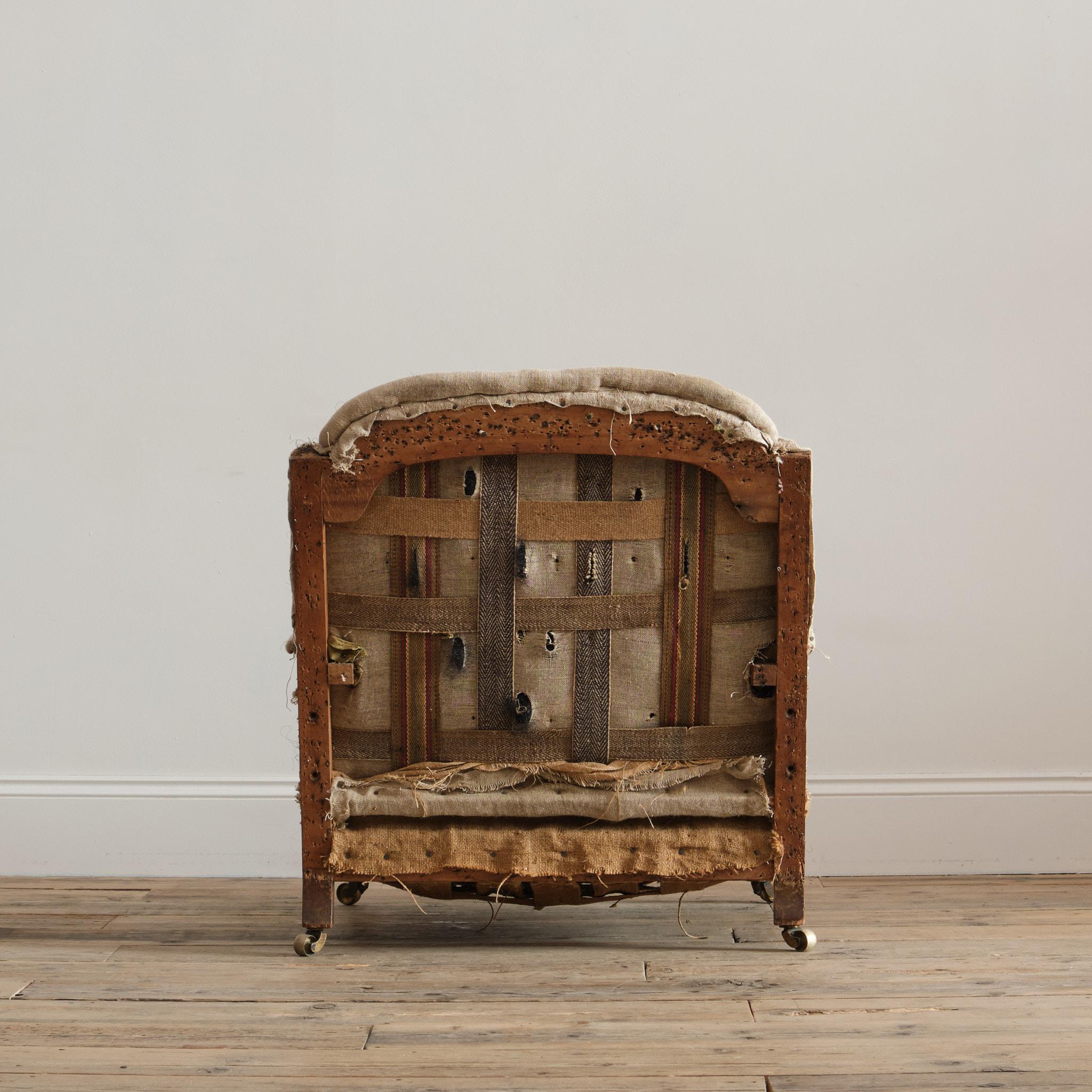 19th Century Open armchair by Robertson & Coleman In Fair Condition For Sale In Batley, GB