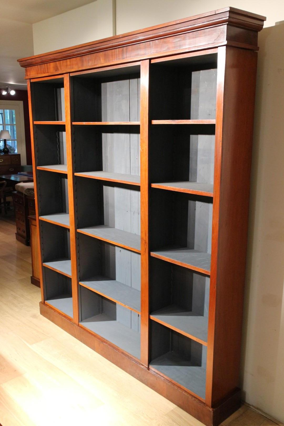British 19th Century Open Bookcase