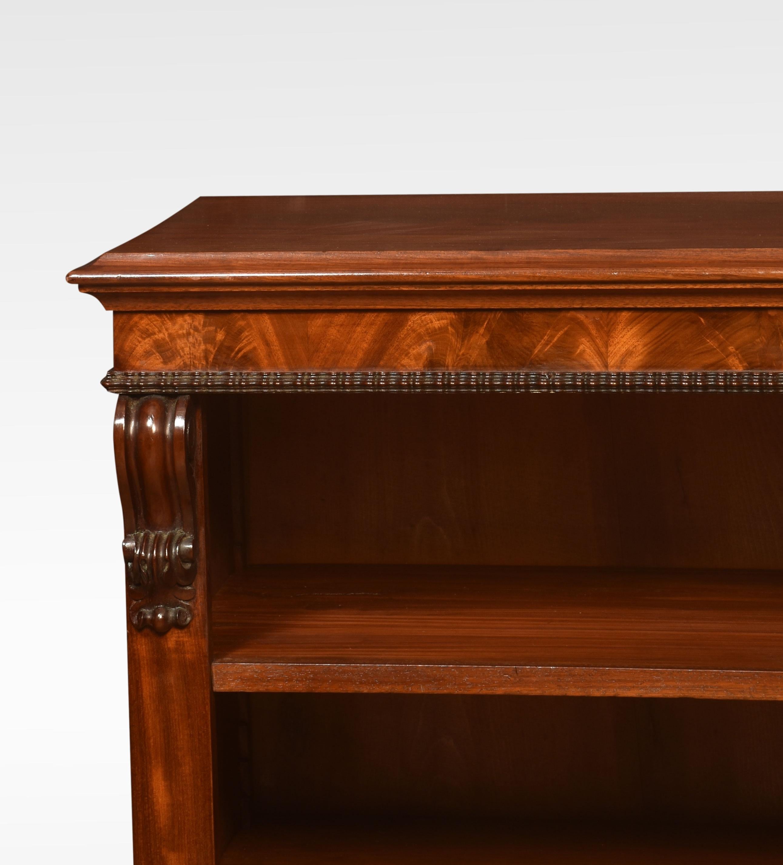British 19th Century Open Bookcase
