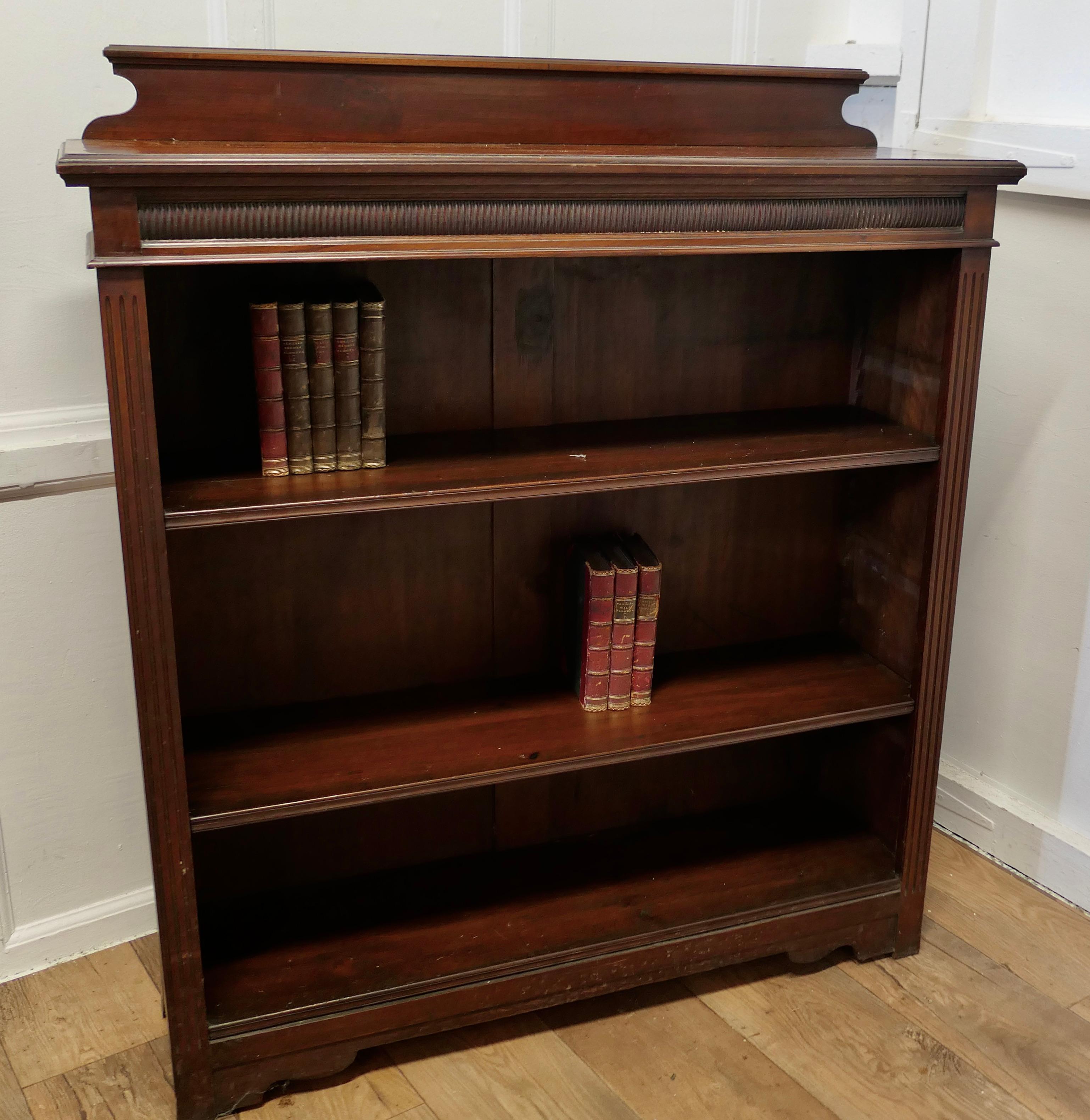 19th Century Open Bookcase.  This is a good roomy bookcase   For Sale 1