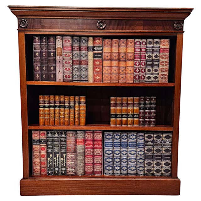 19th Century Large Three Section Open Book Case For Sale at 1stDibs