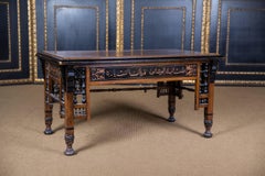 Antique 19th Century, Oriental Couch Table with Inlaid Marakesch, circa 1900