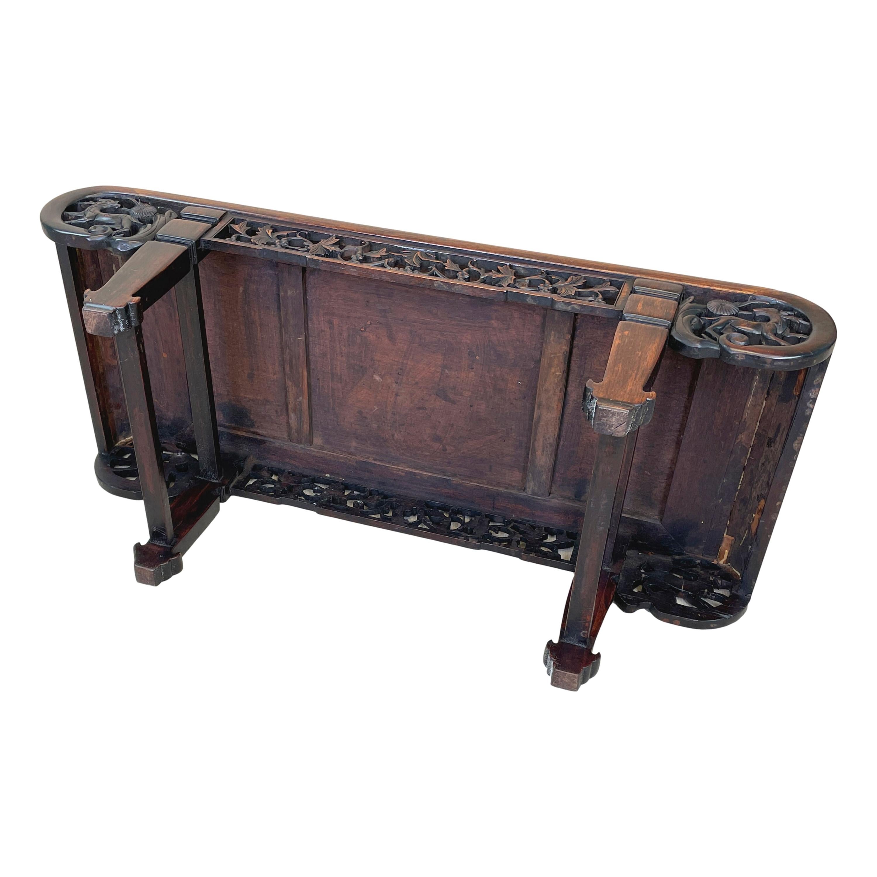 19th Century Oriental Hardwood Coffee Table 1
