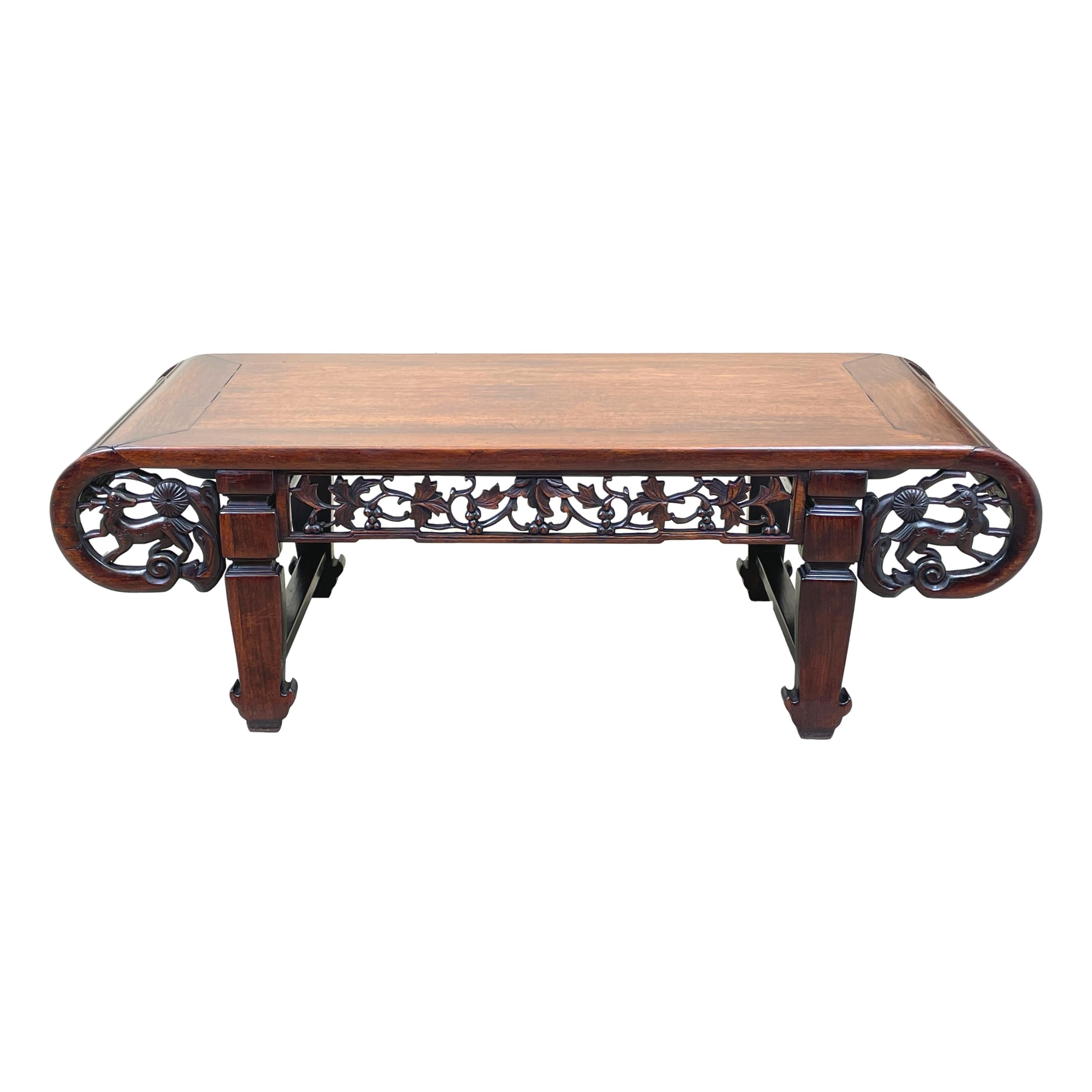19th Century Oriental Hardwood Coffee Table 3