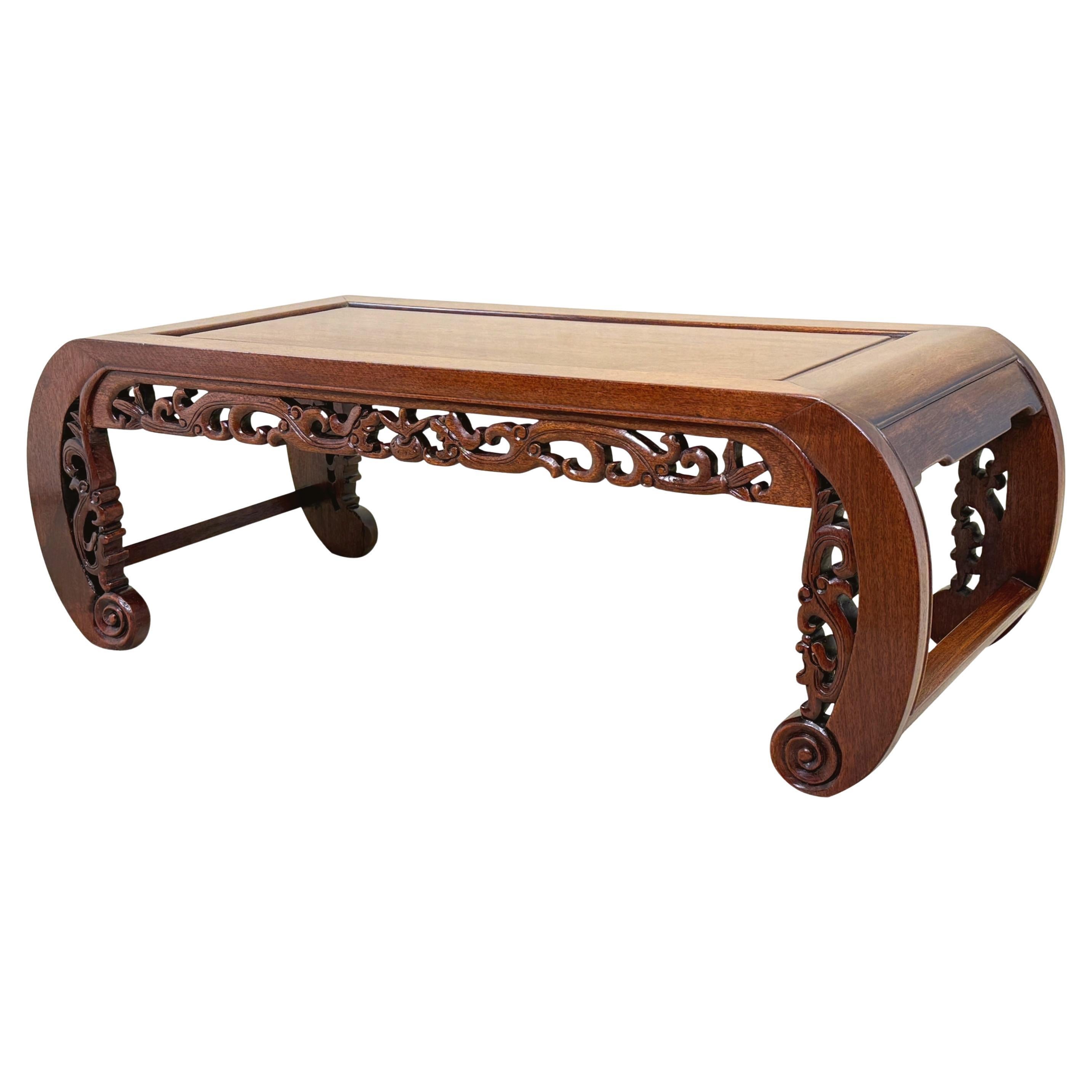 Orientalischer Opium-Couchtisch aus Hartholz des 19. Jahrhunderts
