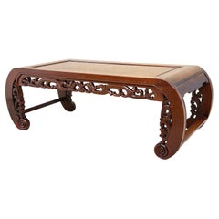 Orientalischer Opium-Couchtisch aus Hartholz des 19. Jahrhunderts