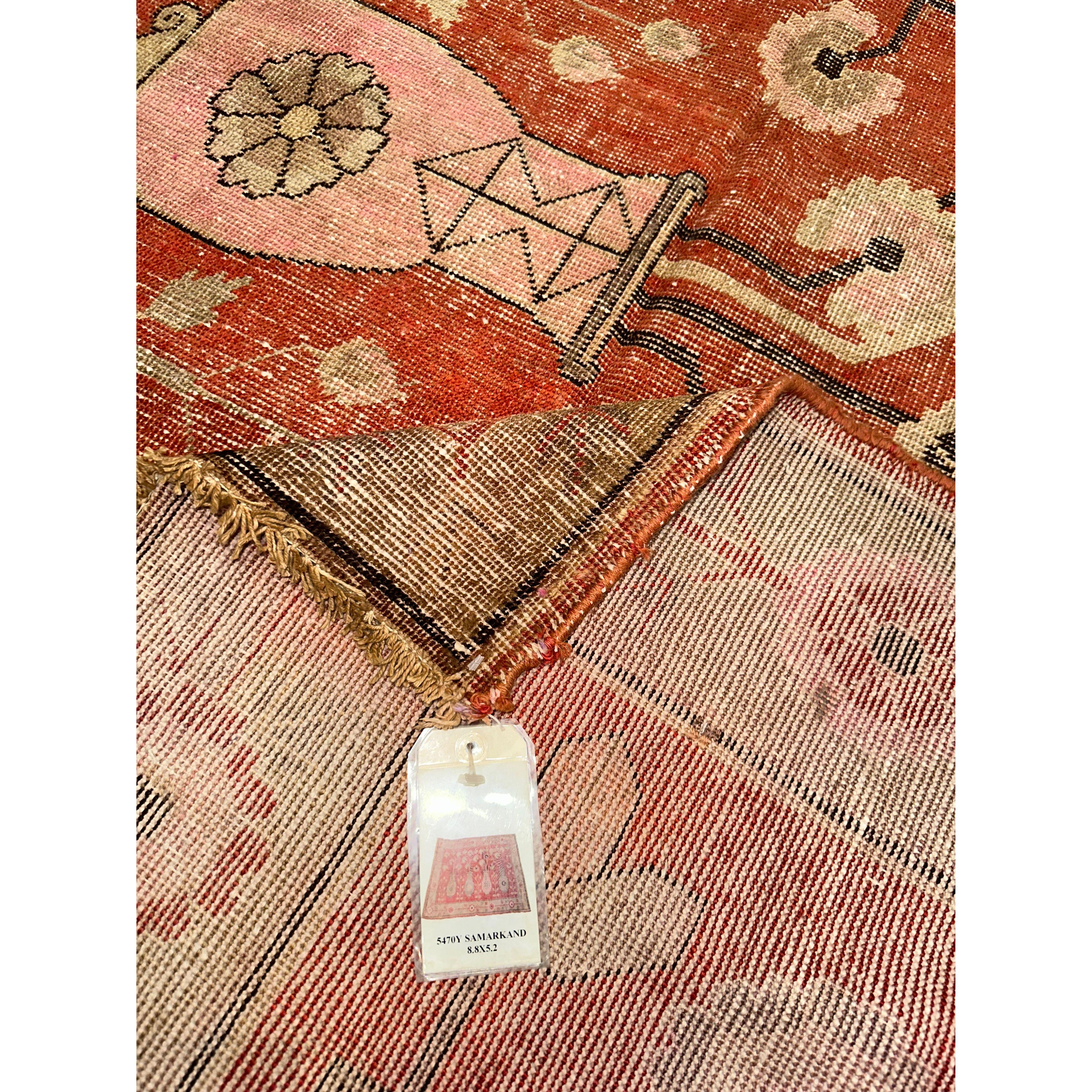 Orientalischer Khotan-Samarkand-Teppich aus dem 19. (Empire) im Angebot