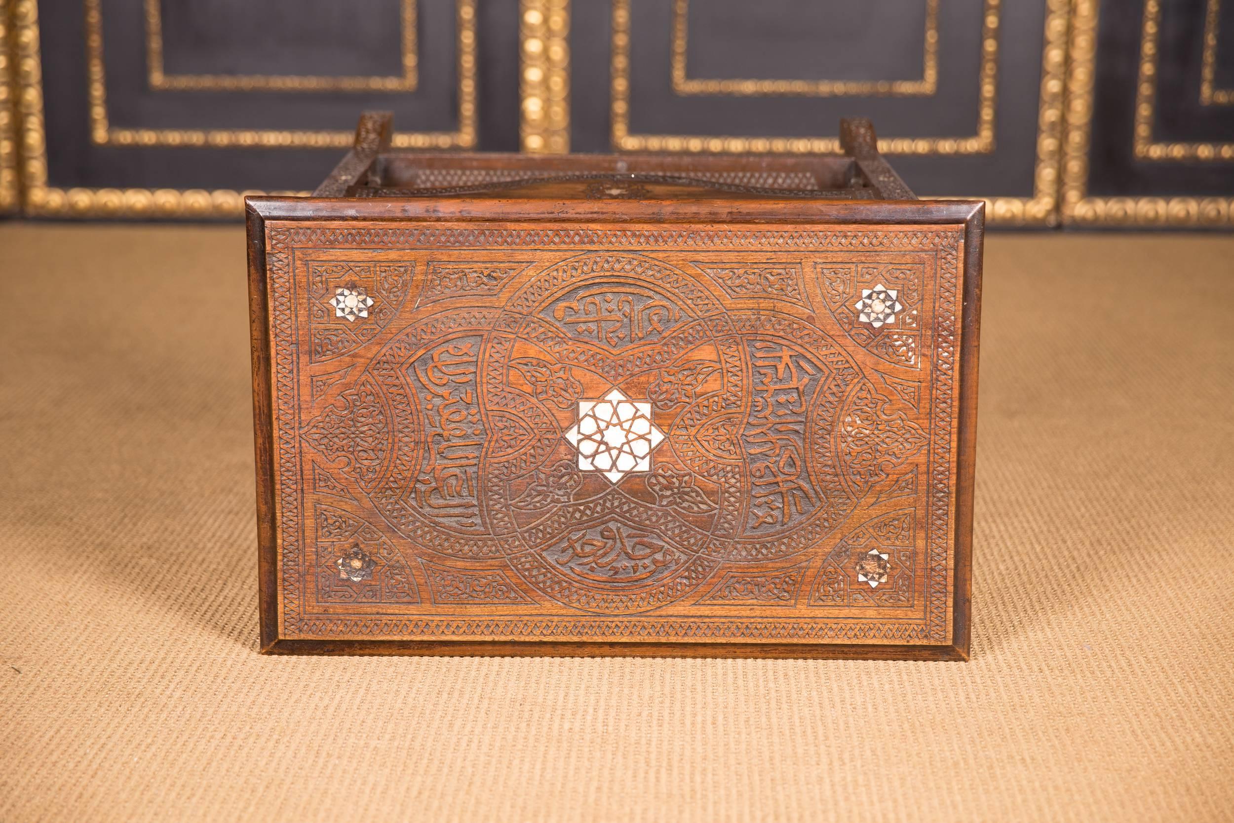 19th Century, Oriental Table with Inlaid Marakesch, circa 1900 For Sale 2
