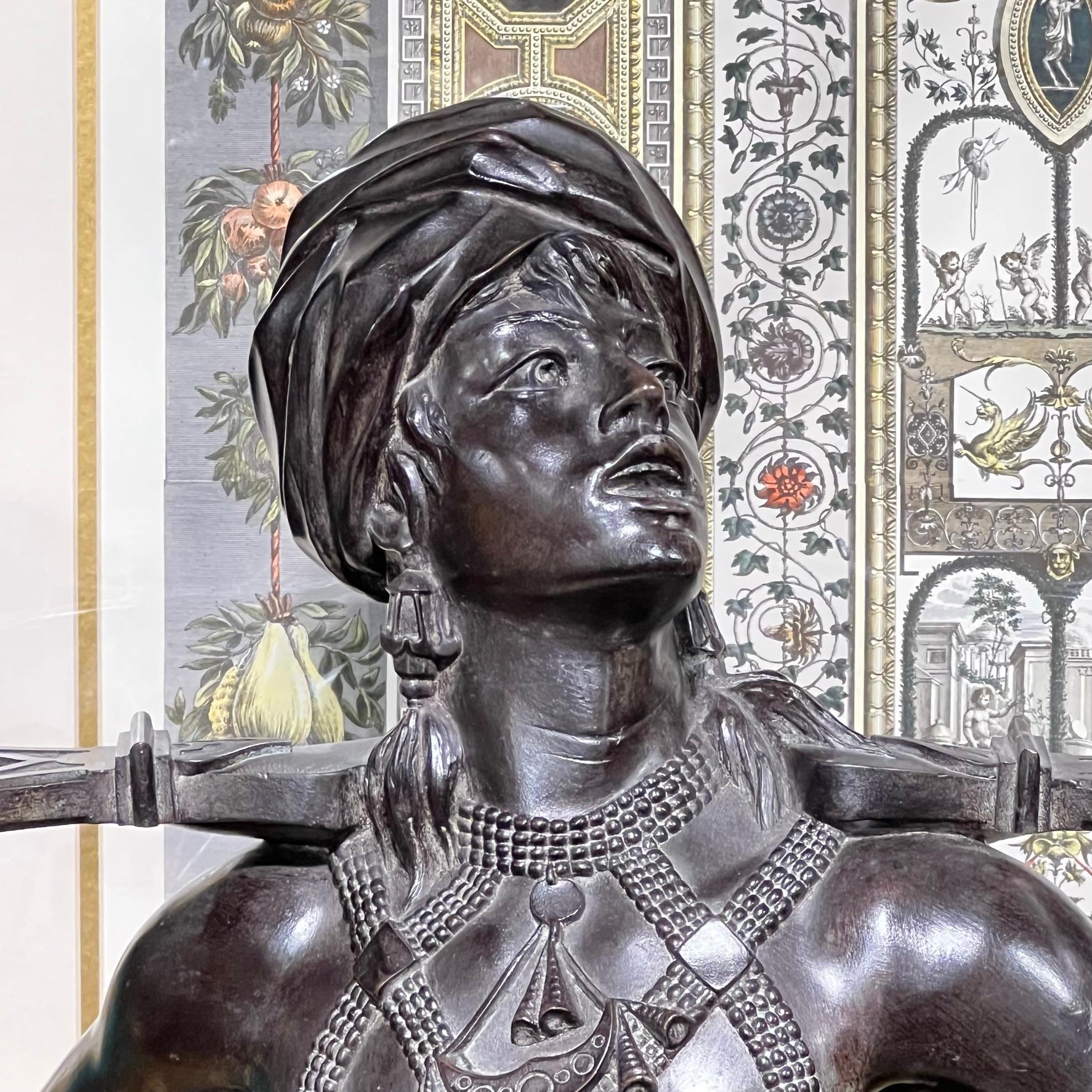 19th Century Orientalist French Bronze Statue of Arabian Warrior For Sale 3