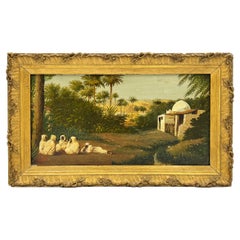 19th Century Orientalist Oil on Canvas Painting, Signed 'Boudet'