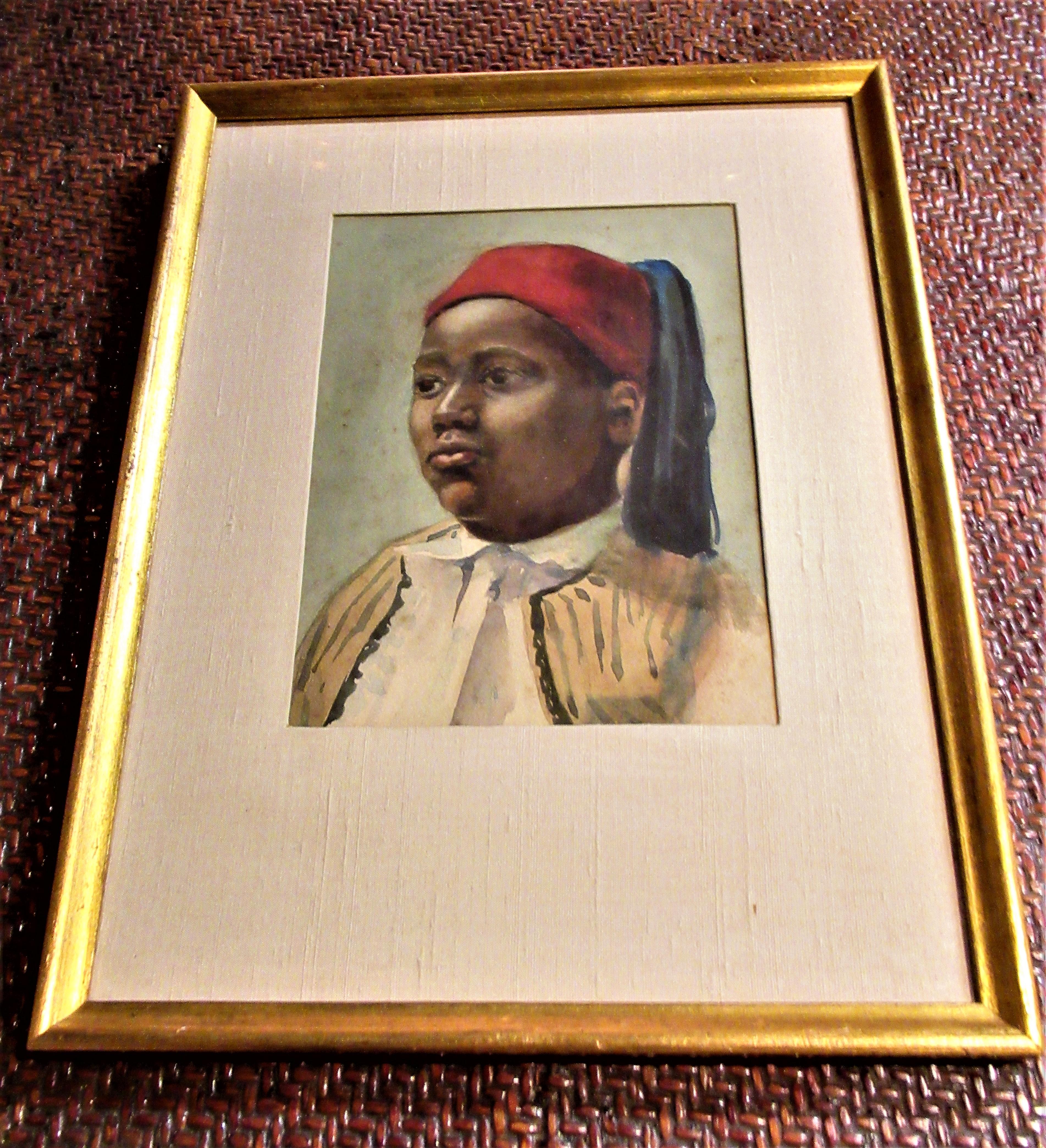 19th Century Orientalist Painting of a Young Boy In Good Condition In Rochester, NY