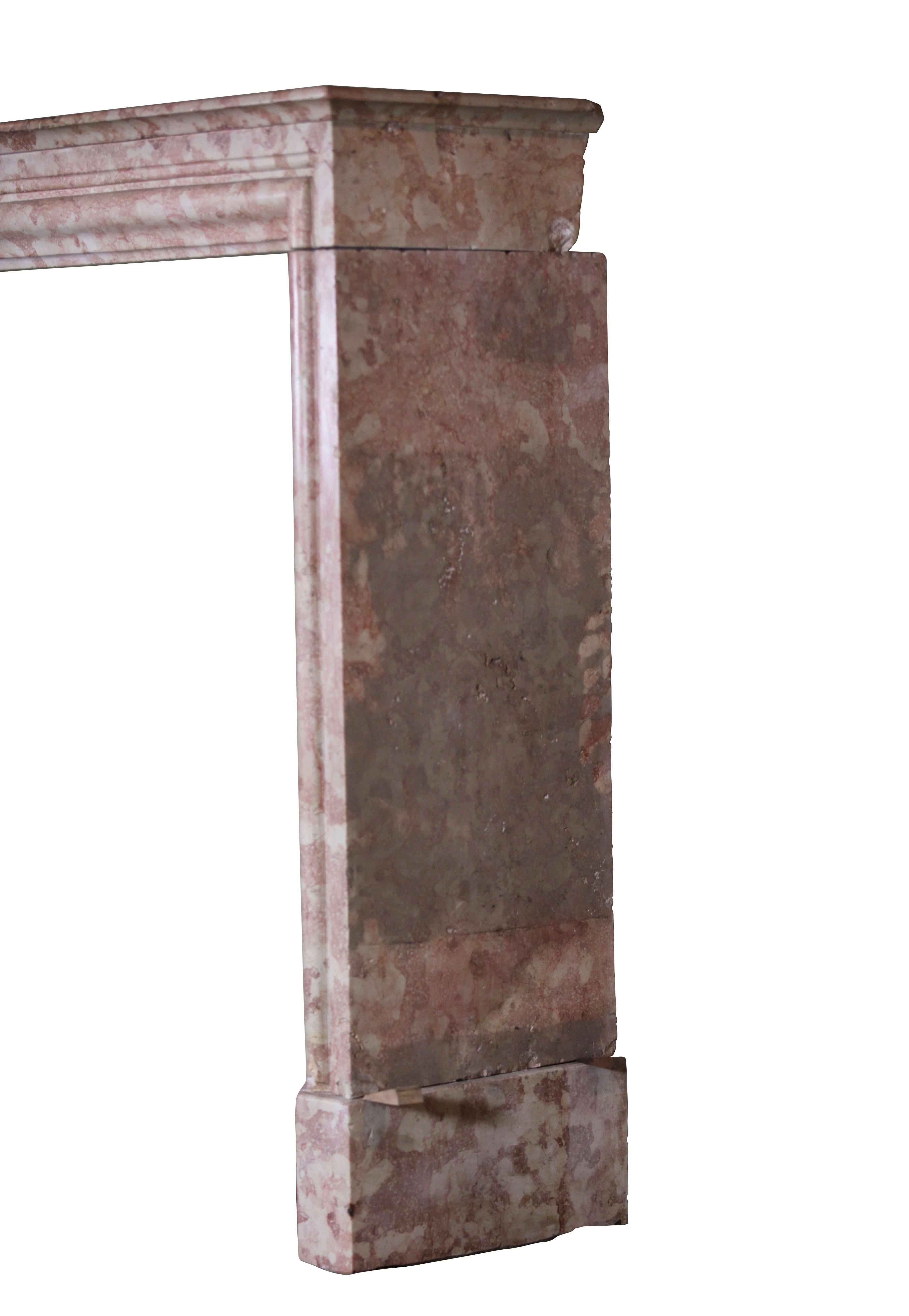 19th Century Original Antique Fireplace Surround in Marble For Sale 2