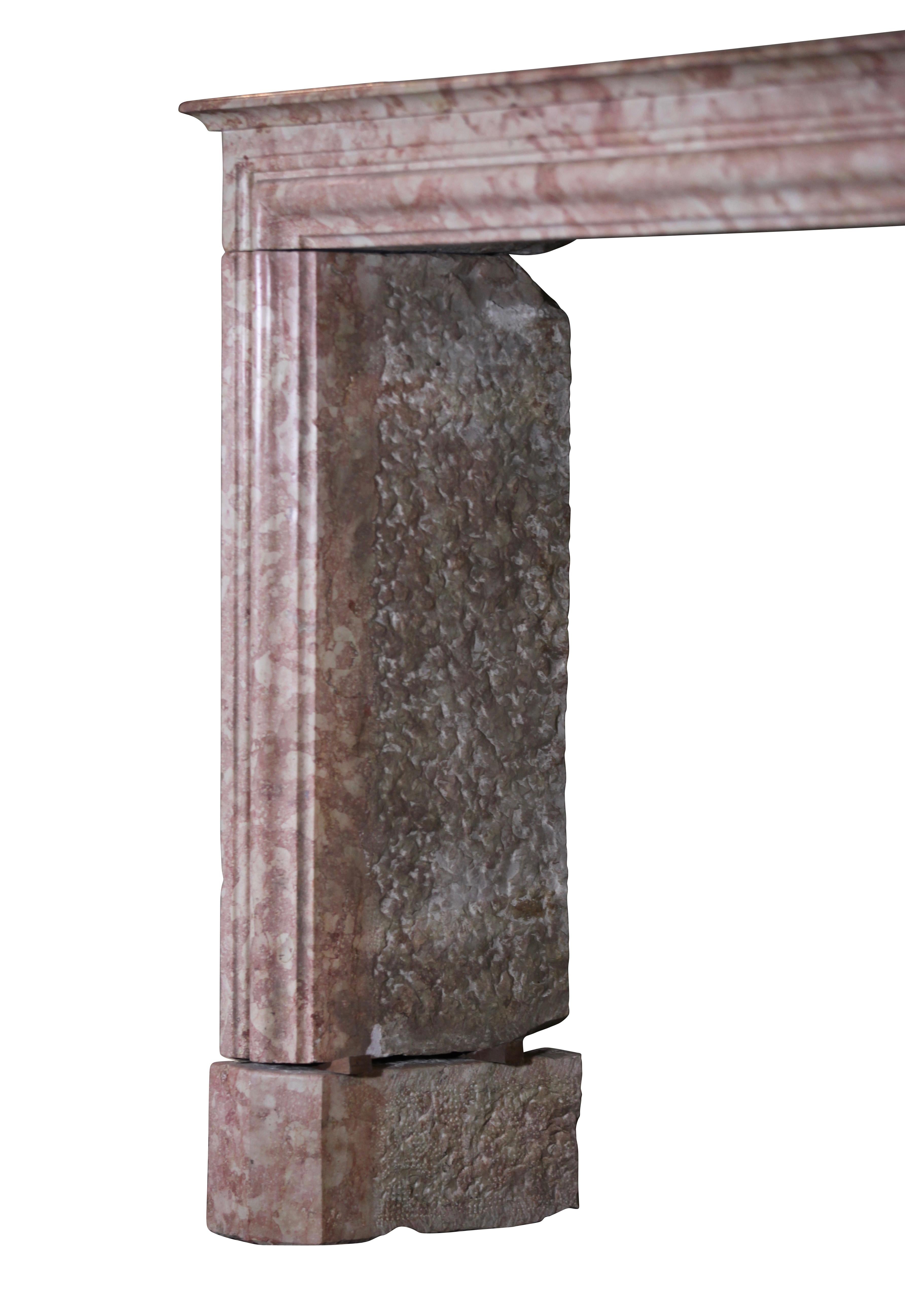 Cornice per caminetto antica originale del XIX secolo in marmo in vendita 3