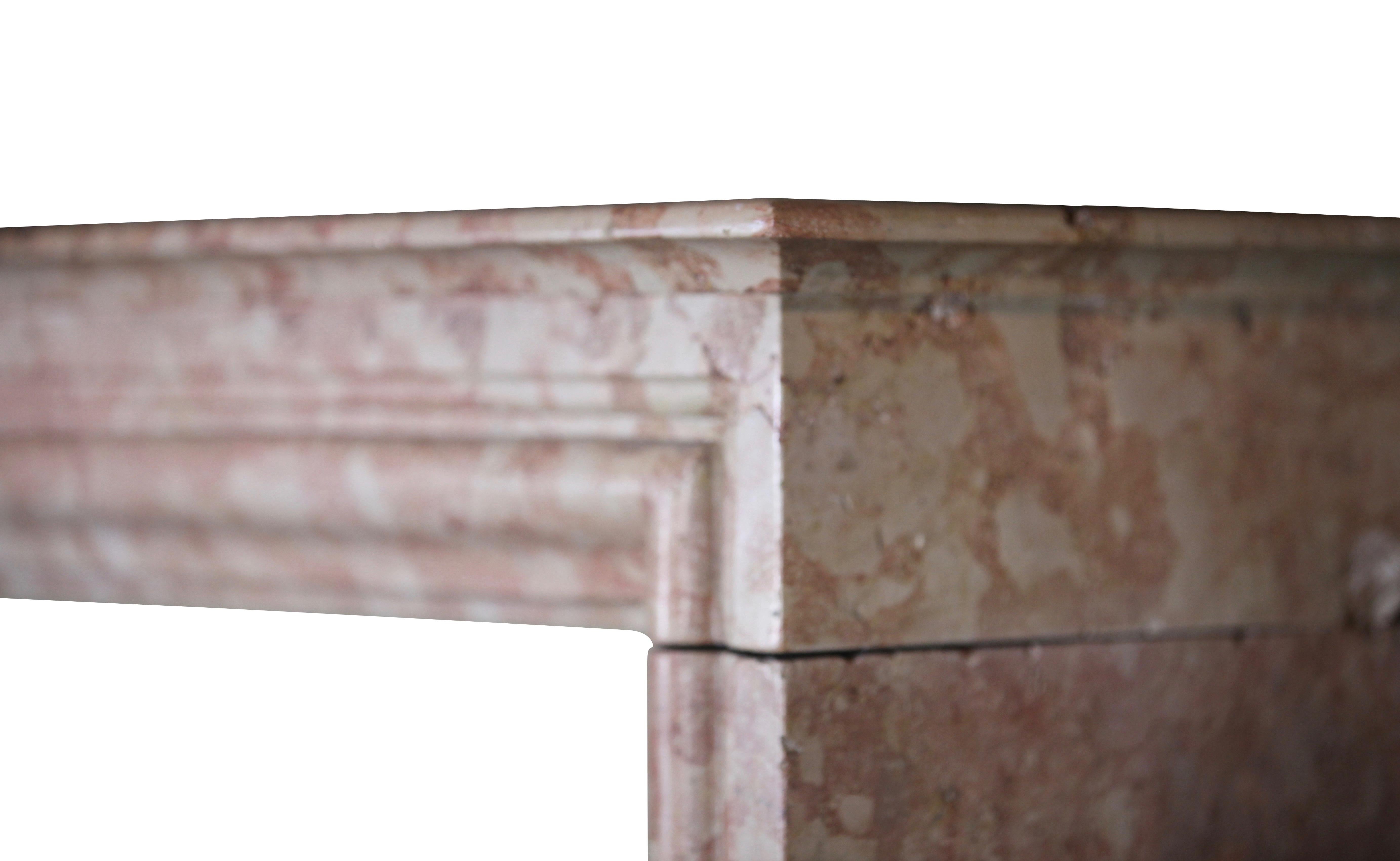 19th Century Original Antique Fireplace Surround in Marble For Sale 1