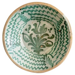 19th Century Original Antique Spanish Lebrillo Bowl