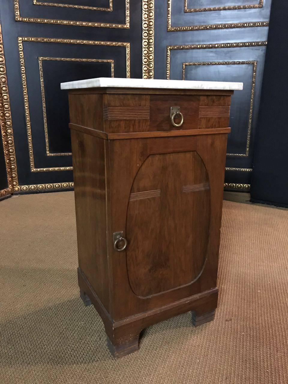 19th Century antique Original Art Nouveau Commode Walnut veneer For Sale 2