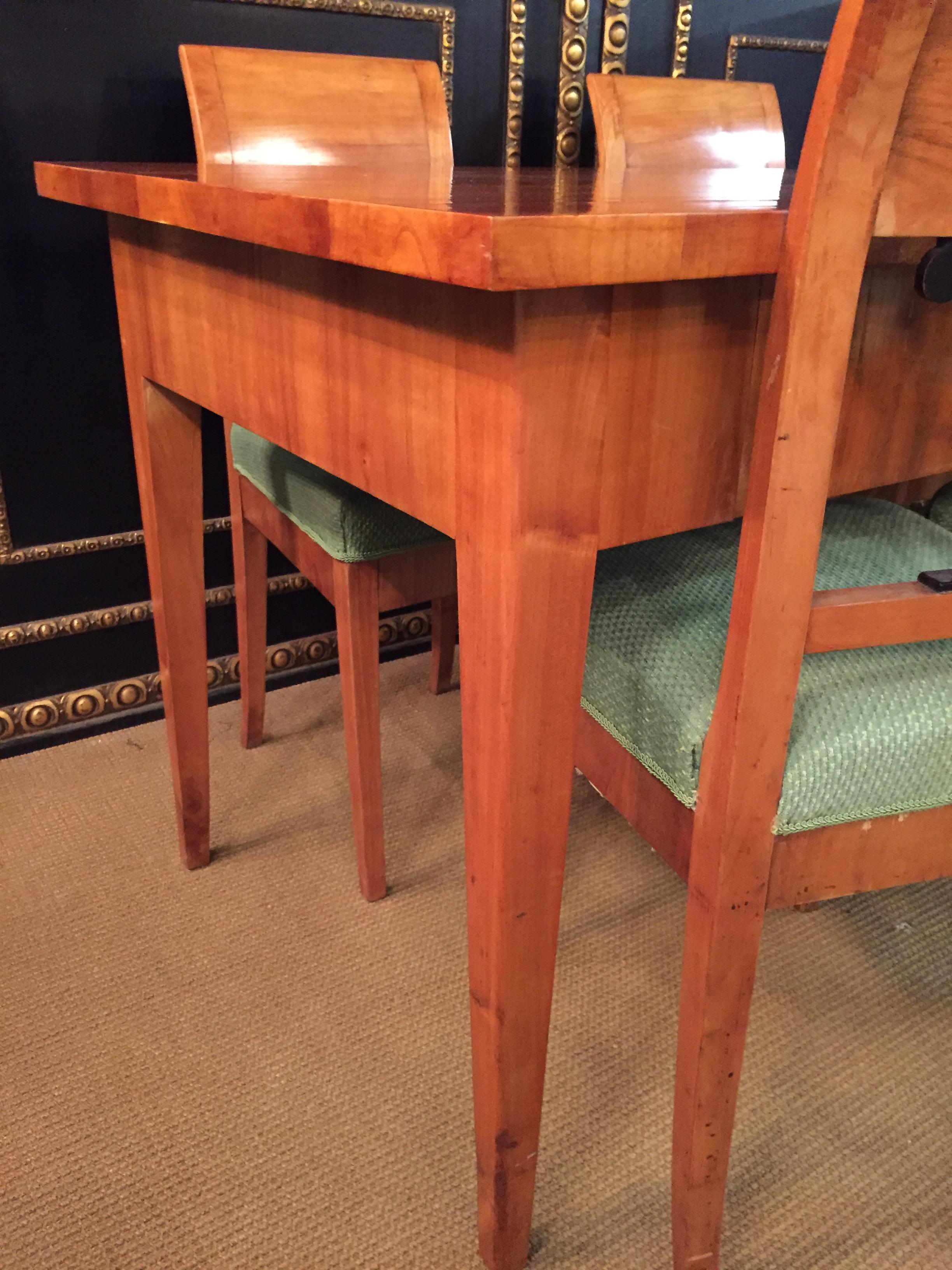 biedermeier dining table and chairs