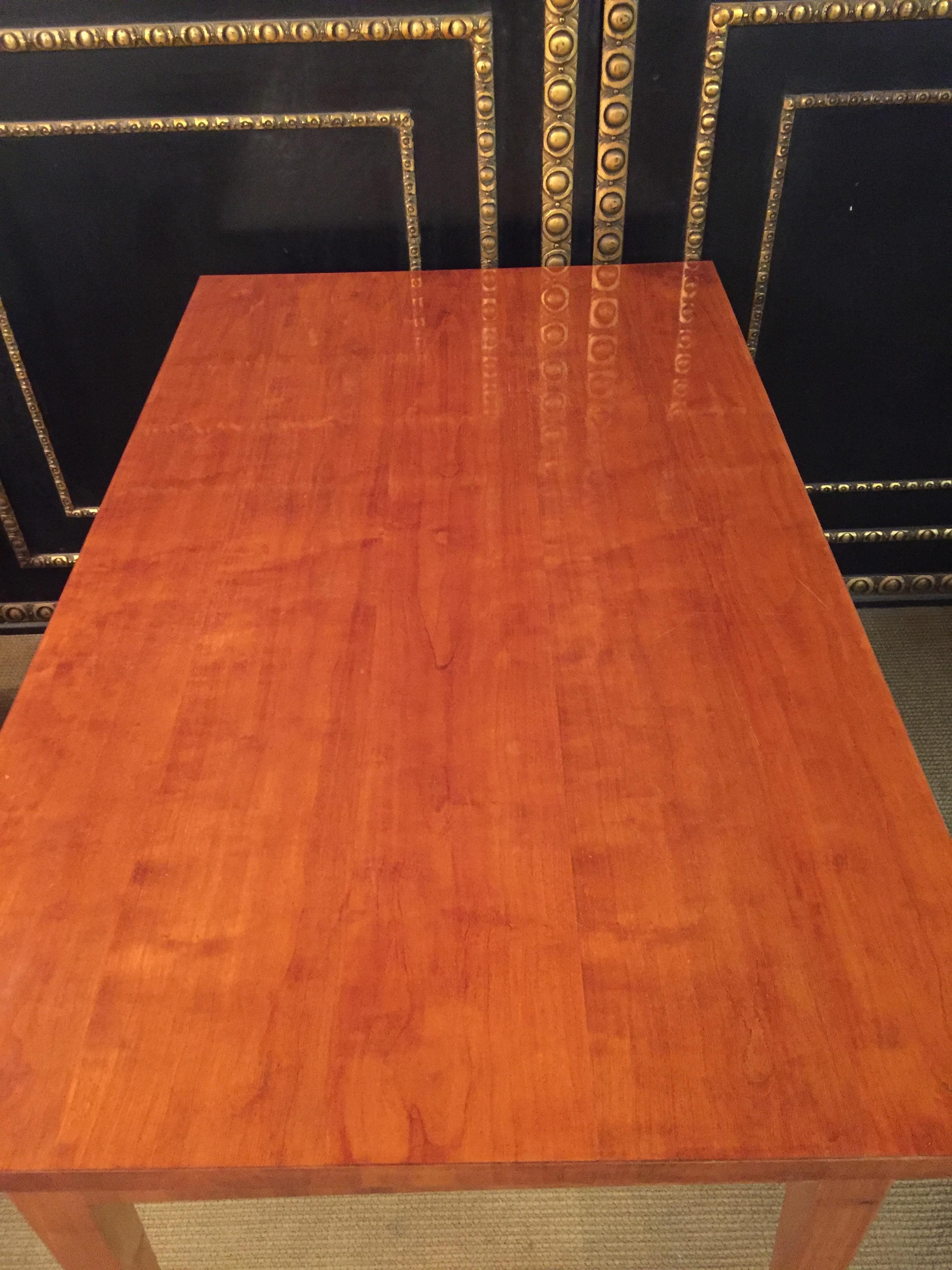 19th Century Original Biedermeier Dining Room /Dining Table with 4 Chairs Cherry In Good Condition In Berlin, DE