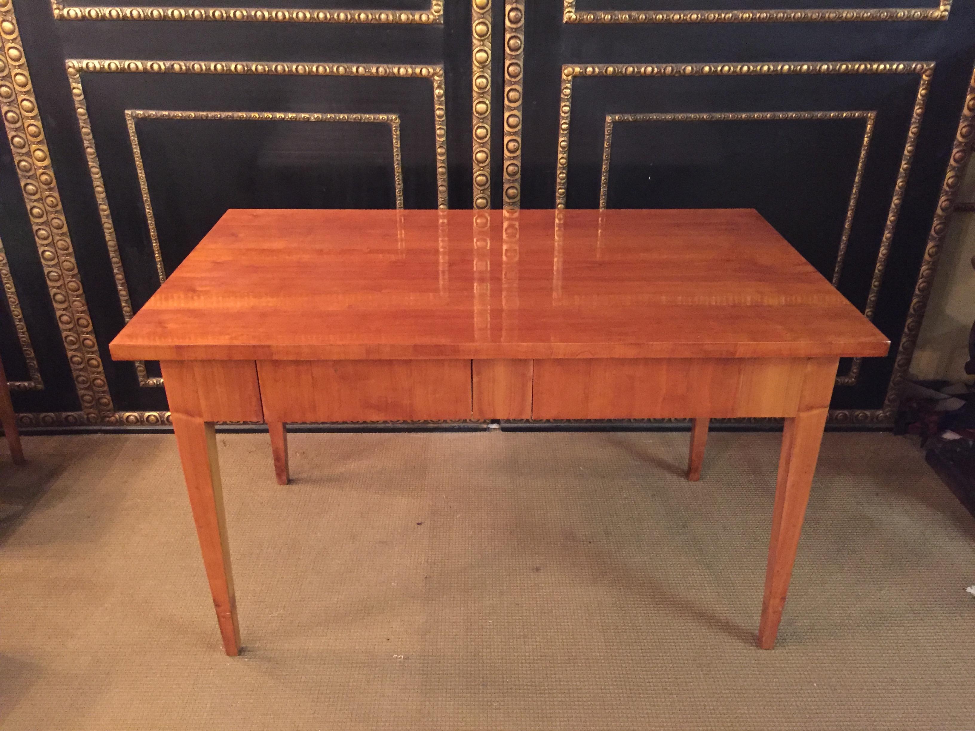 19th Century Original Biedermeier Dining Room /Dining Table with 4 Chairs Cherry 4