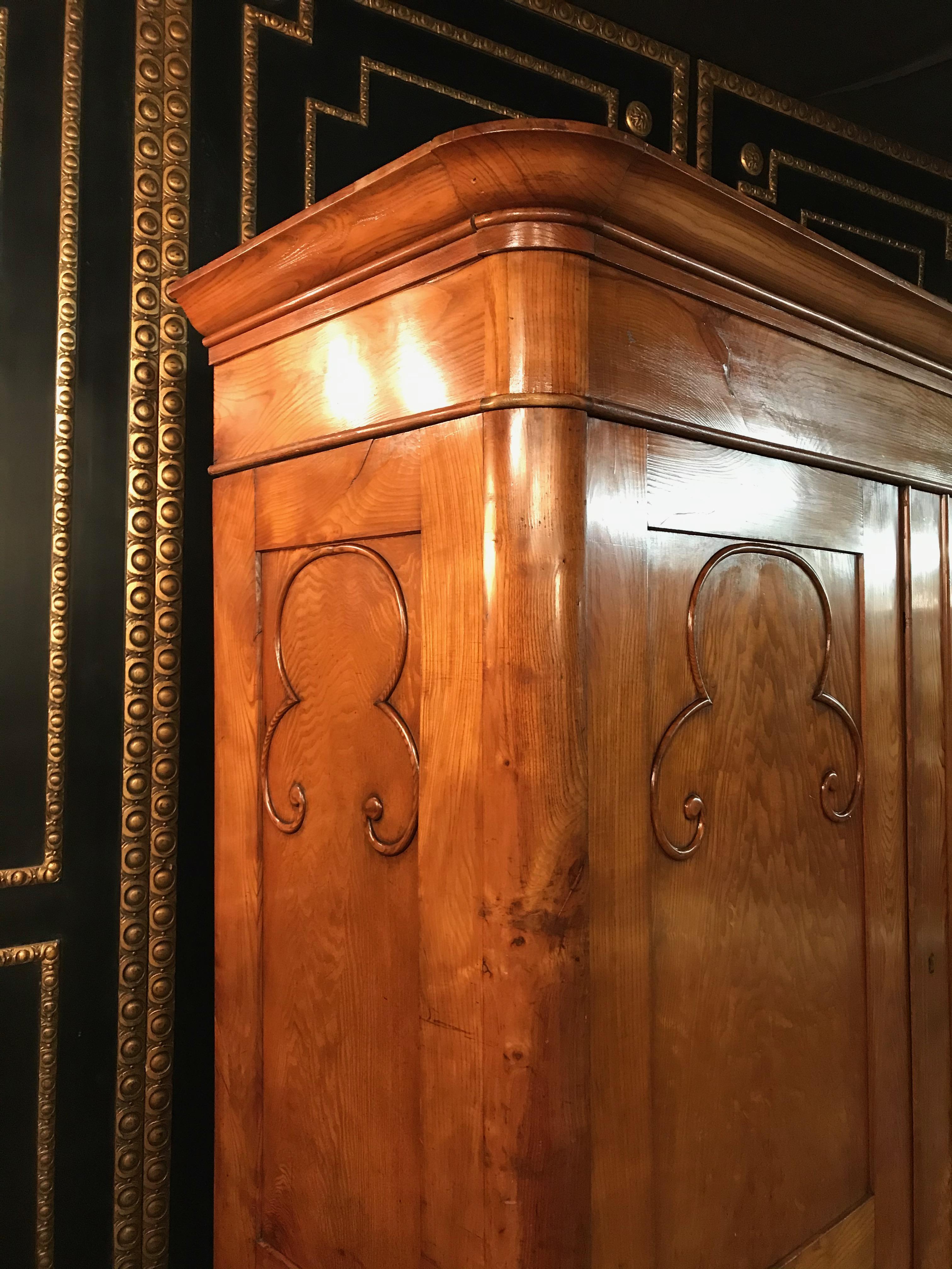 19th Century Original Biedermeier Hallway Cabinet Wardrobe circa 1830 Ash 11
