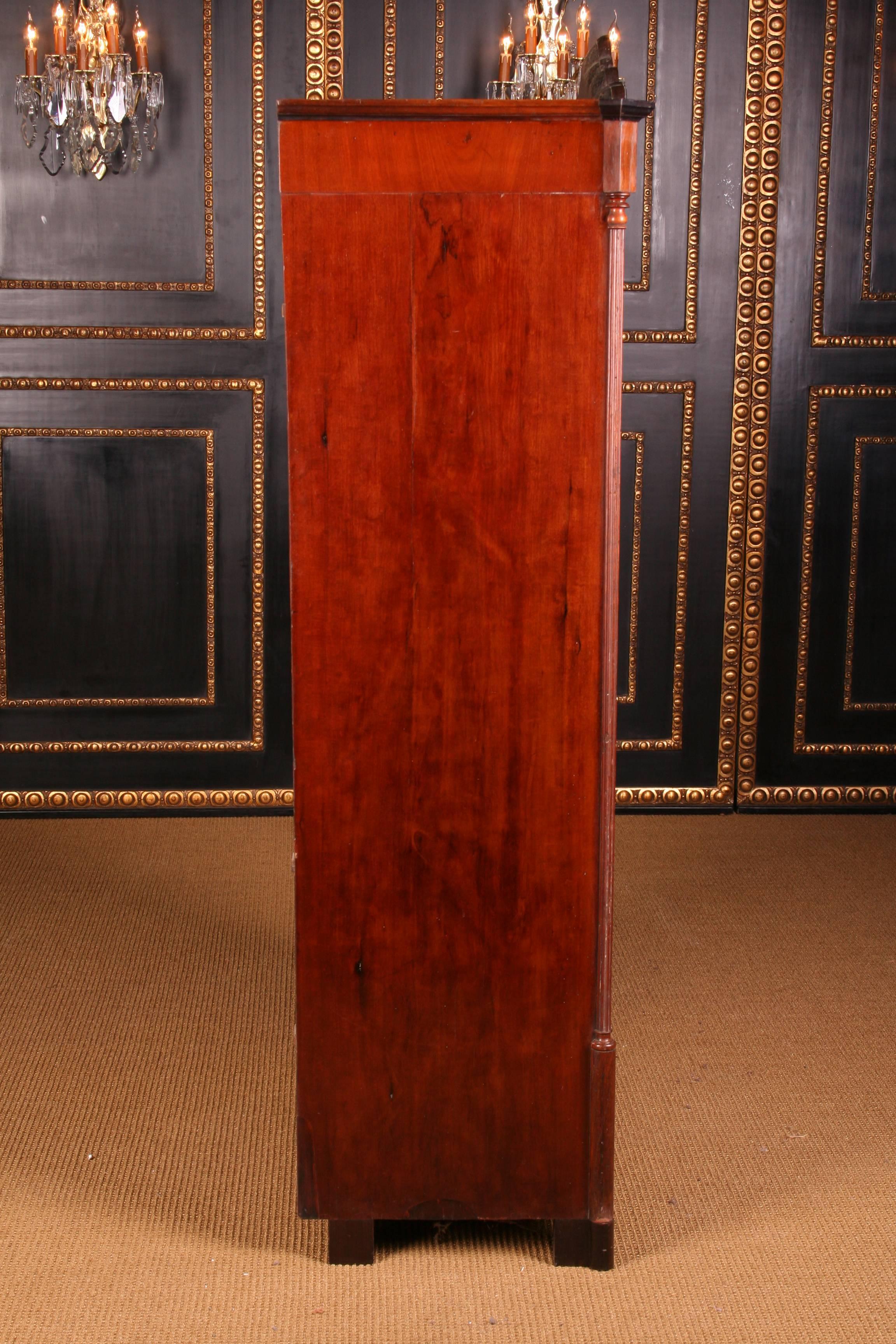 19th Century, Original Antique Biedermeier Secretaire in Mahogany  1845-1850 4