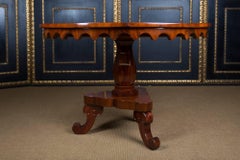 19th Century antique Original Biedermeier Table Mahogany veneer Warm Patina