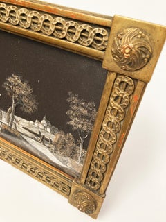 19th Century Original Black and White Multimedia Dimensional Etching