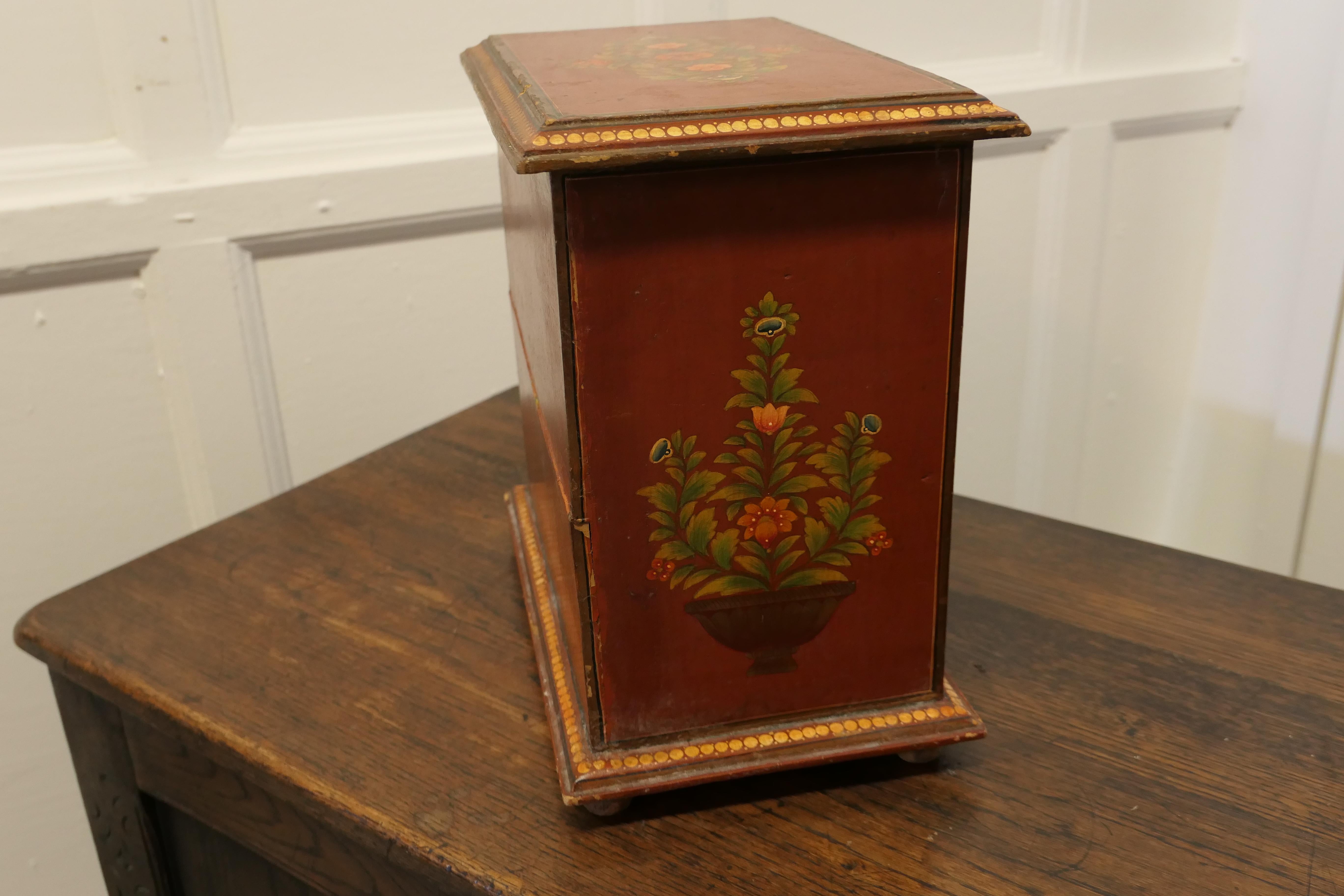 19th Century Original Folk Art Painted Chest of Drawers For Sale 2