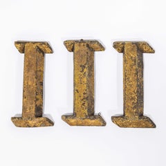 19th Century Original French Small Shop Signage Letter - I