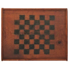 19th Century Original Painted and Signed Gameboard from Pennsylvania