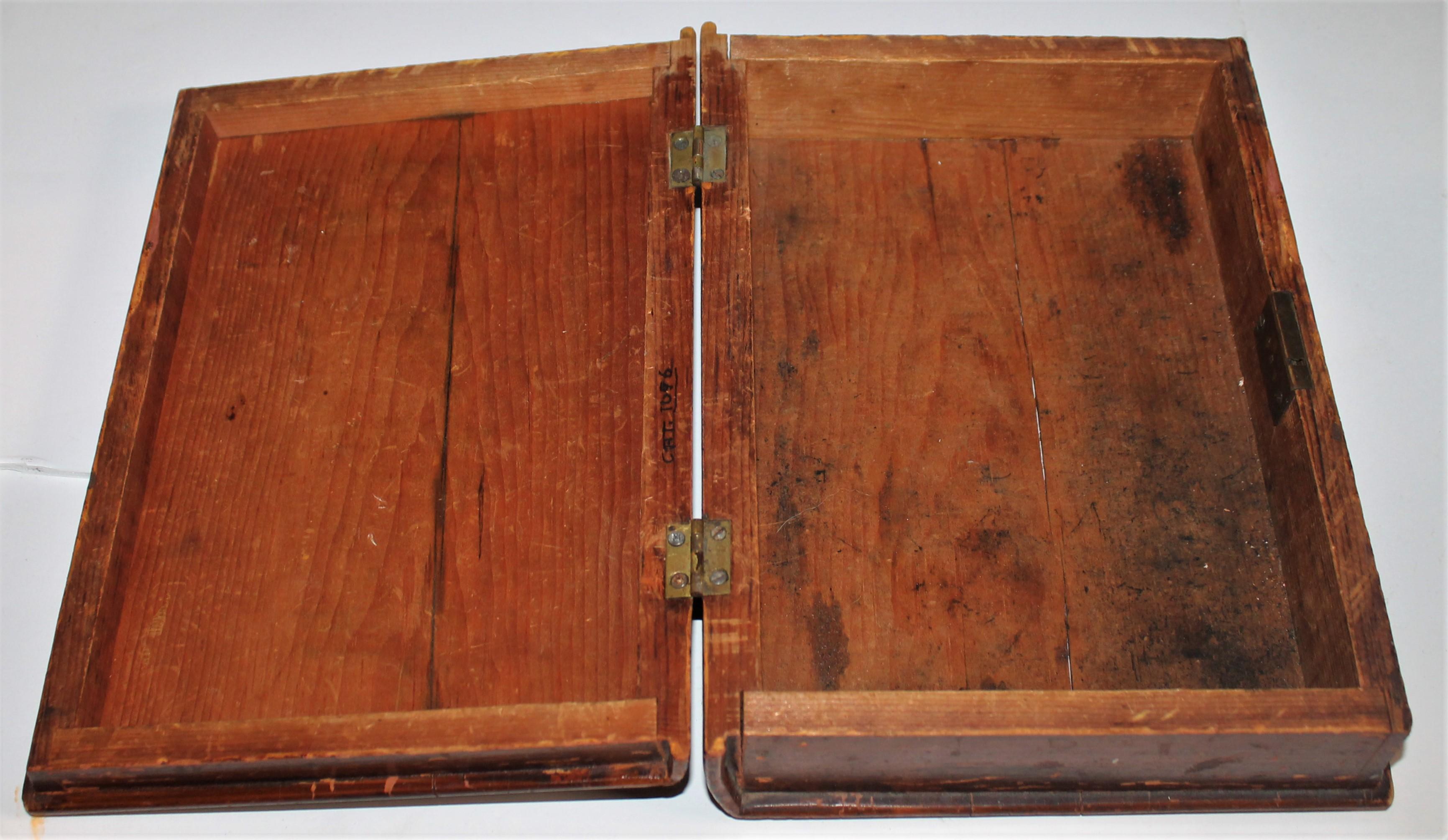 19th Century Original Painted Bible Box For Sale 3