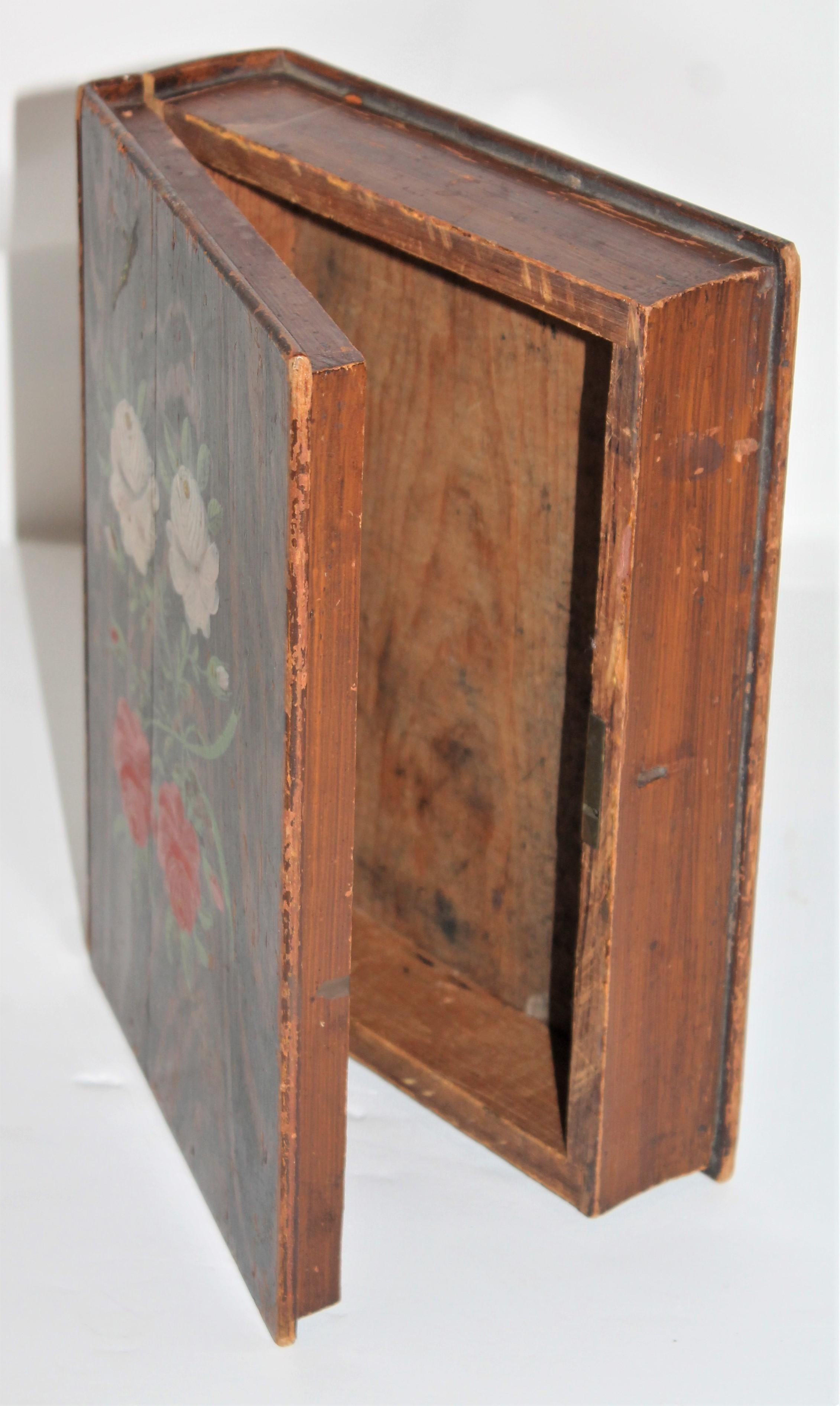 American 19th Century Original Painted Bible Box For Sale