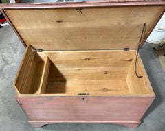 19th Century Original Painted Blanket Chest