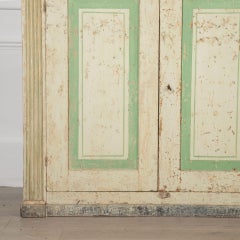 19th Century Original Painted Italian Four Door Buffet