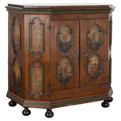 Buffet suédois original peint du 19e siècle