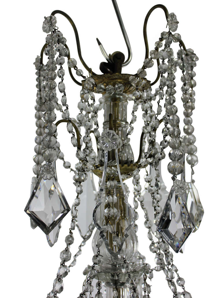 19th Century Ormolu and Cut-Glass Chandelier, Signed Baccarat In Good Condition In London, GB