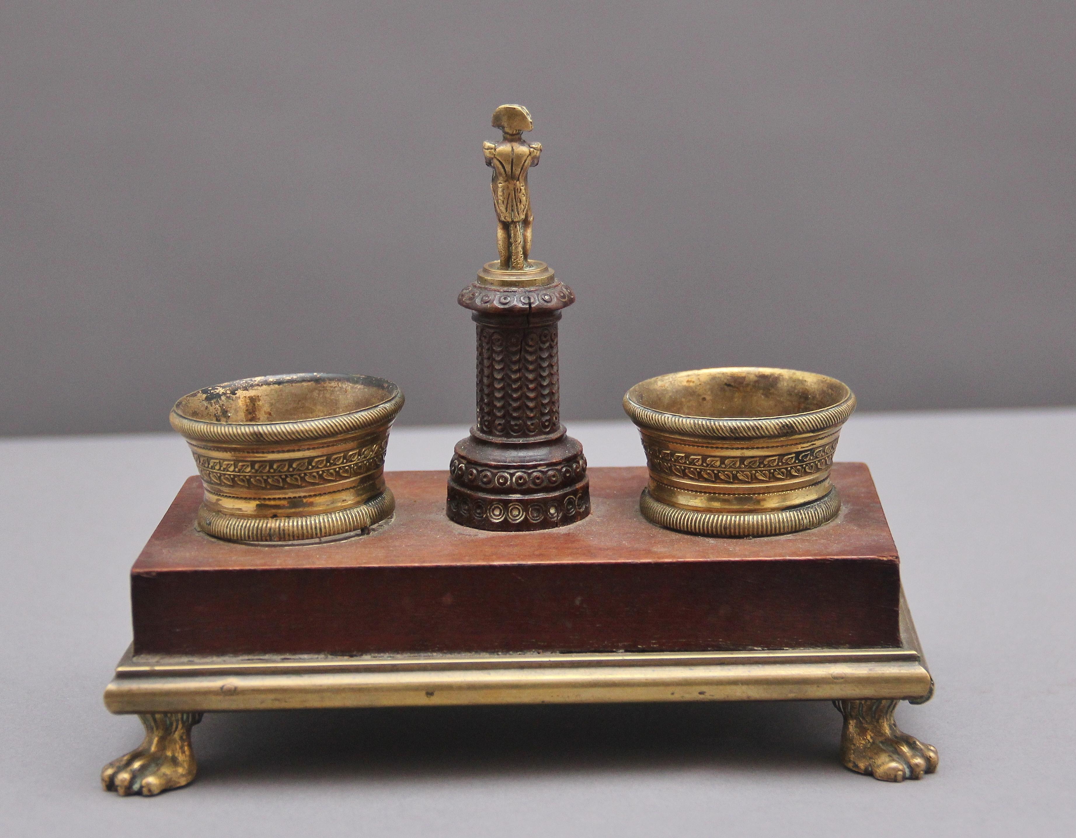 Early 19th Century 19th Century Ormolu and Mahogany Desk Set For Sale