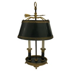 19th Century Ormolu and Tole Bouillotte Lamp