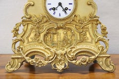 19th Century Ormolu Gilt Bronze Antique Table Clock