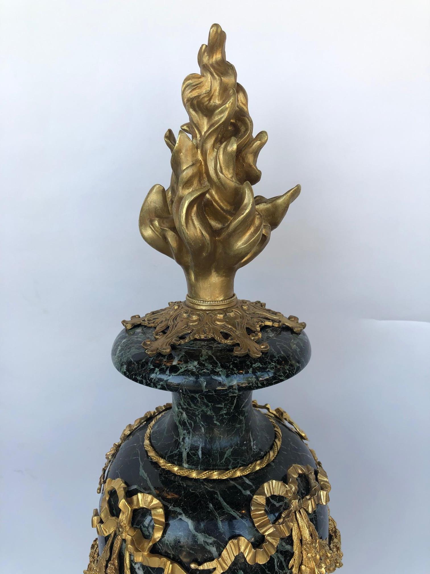 19th Century Ormolu Marble Vase For Sale 6