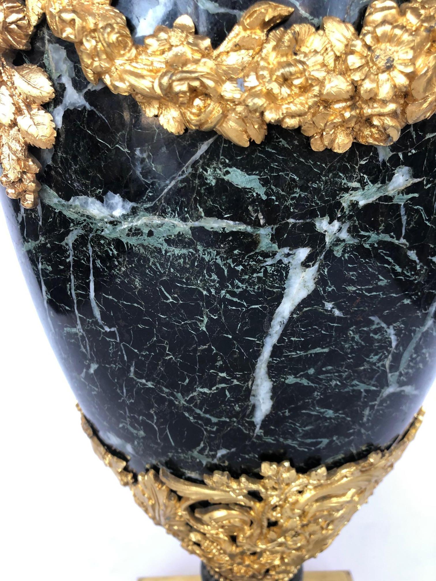 19th Century Ormolu Marble Vase For Sale 1