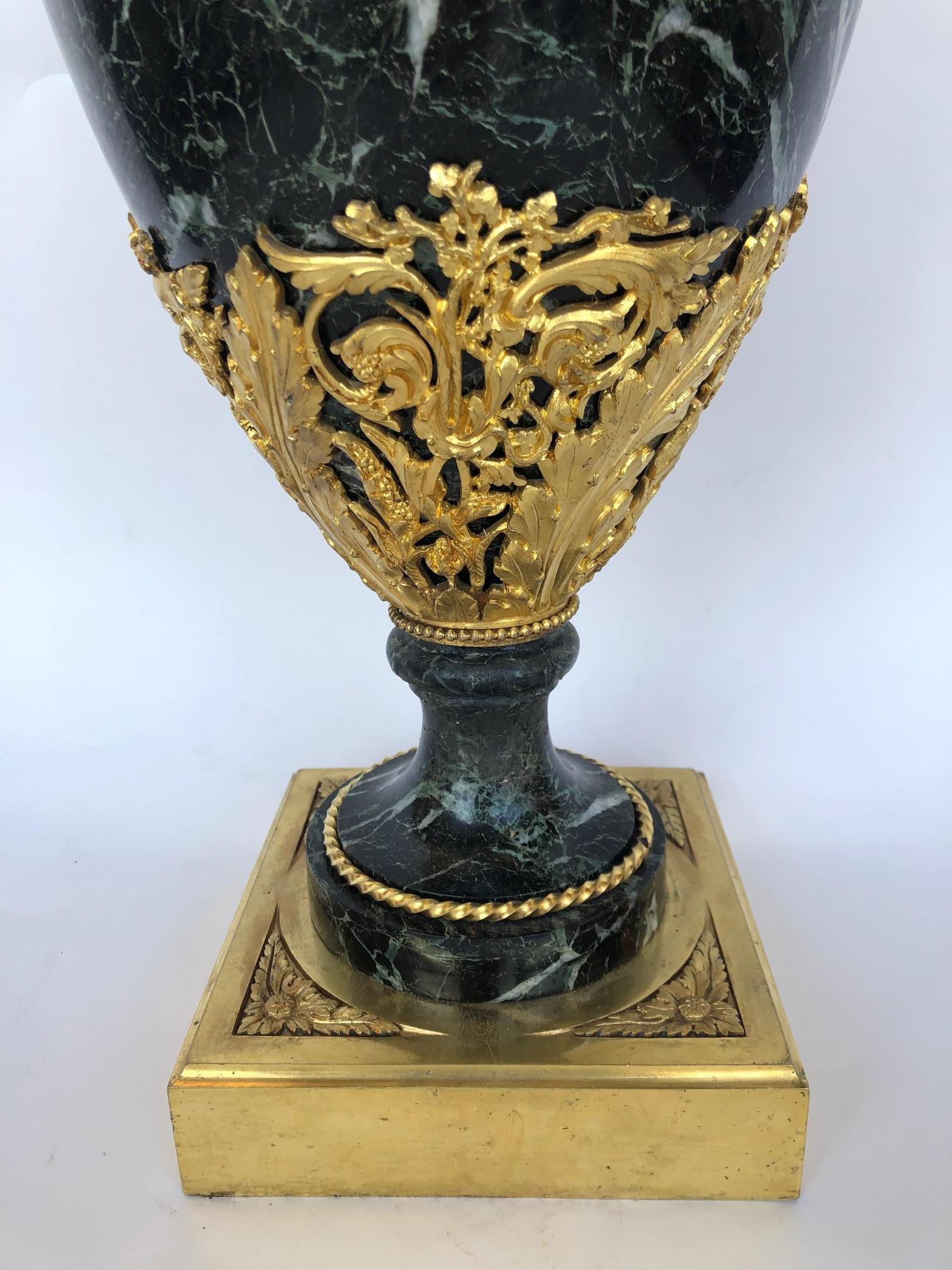 19th Century Ormolu Marble Vase For Sale 2